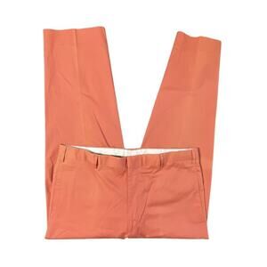 Ben Silver Charleston Locke Chino Pants Trouser Italy Made Coral Pink 38x29 Men